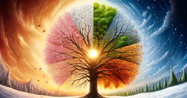 seasonal changing tree