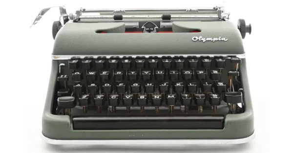 Green Olympia SM3 typewriter